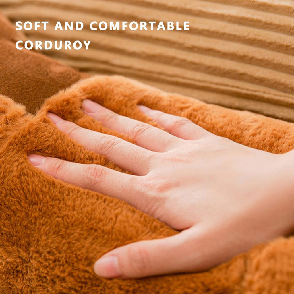 Corduroy Donut Dog Bed with Washable Cushion