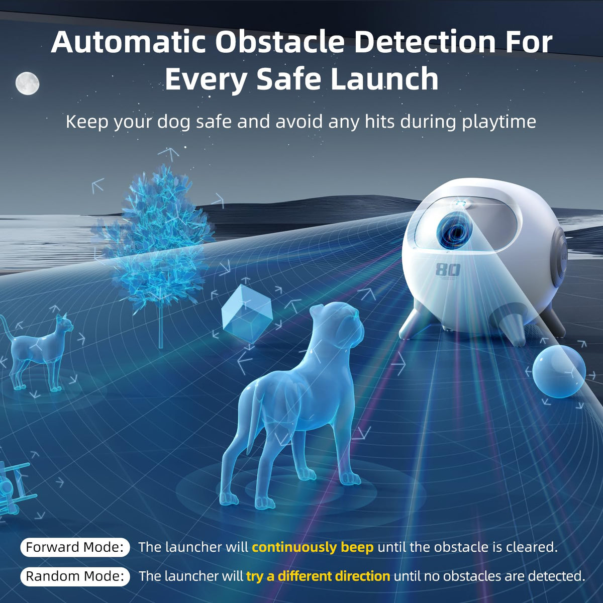 Automatic Dog Ball Launcher with Adjustable Distance