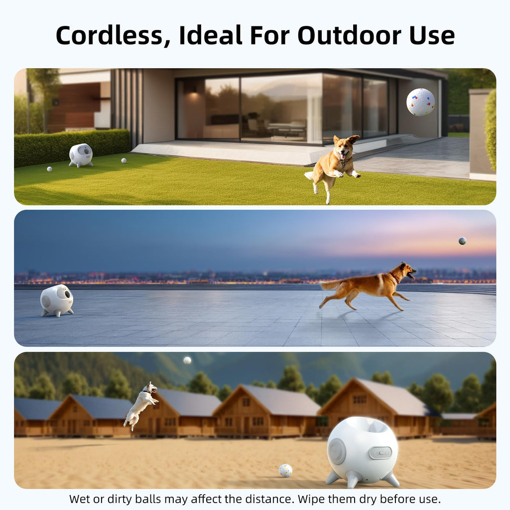 Automatic Dog Ball Launcher with Adjustable Distance