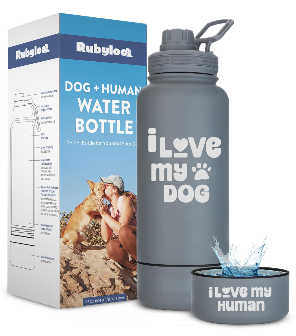 Dog Travel Tote & Water Bottle Set