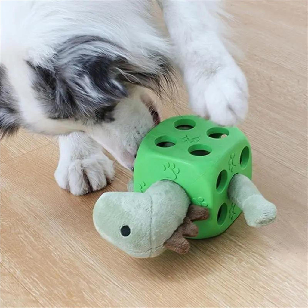 Plush Dinosaur Squeaky Dog Chew Toy