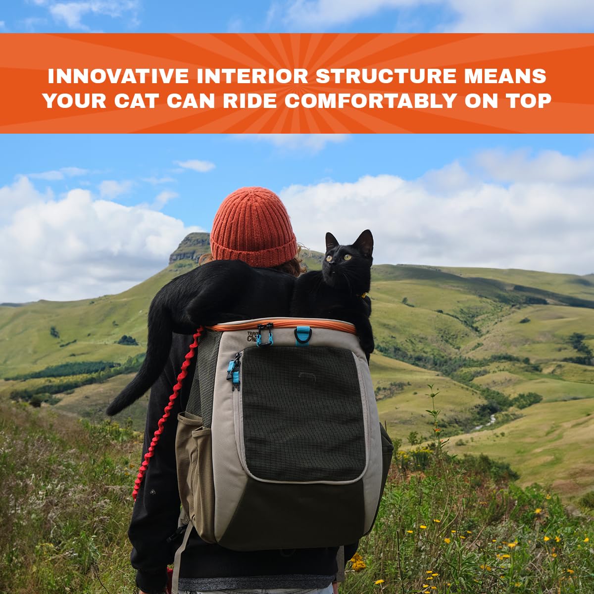 Convertible Ventilated Mesh Cat Carrier Backpack