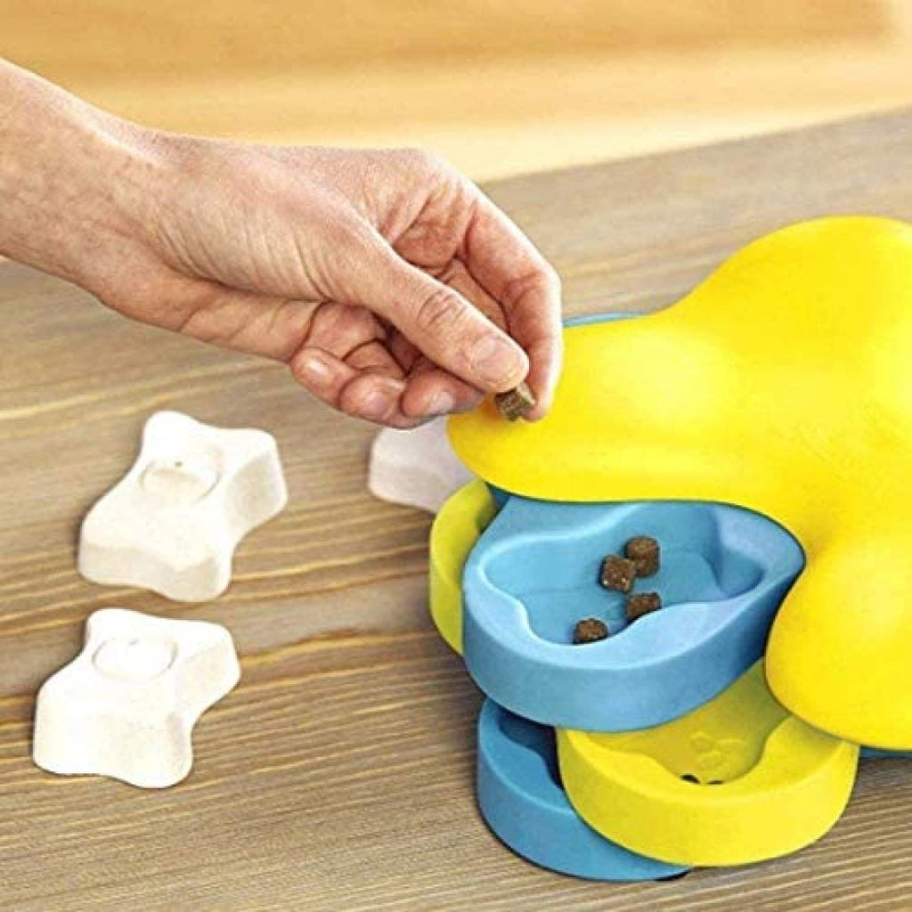 Bone-Shaped Interactive Dog Puzzle Slow Feeder