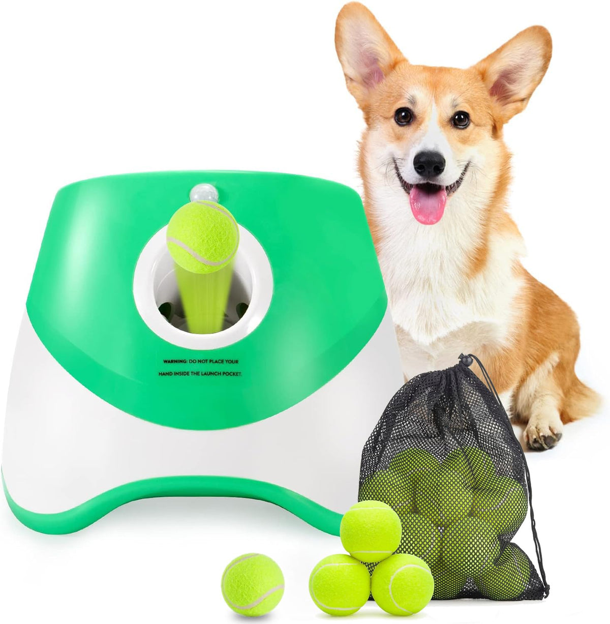 Automatic Dog Ball Launcher with Adjustable Distance