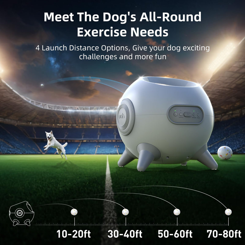 Automatic Dog Ball Launcher with Adjustable Distance