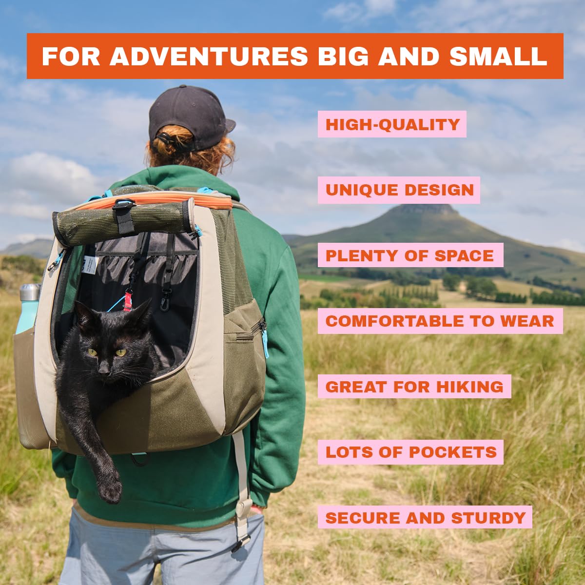 Convertible Ventilated Mesh Cat Carrier Backpack