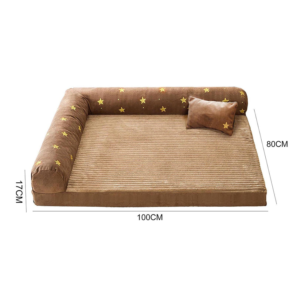 Waterproof Memory Foam Dog Bed with Washable Cover