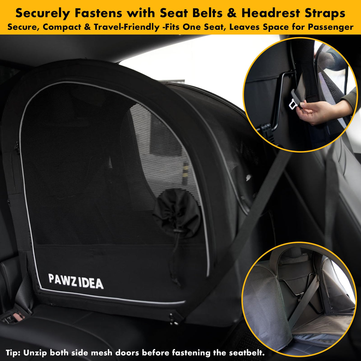 Collapsible Soft-Sided Dog Travel Crate