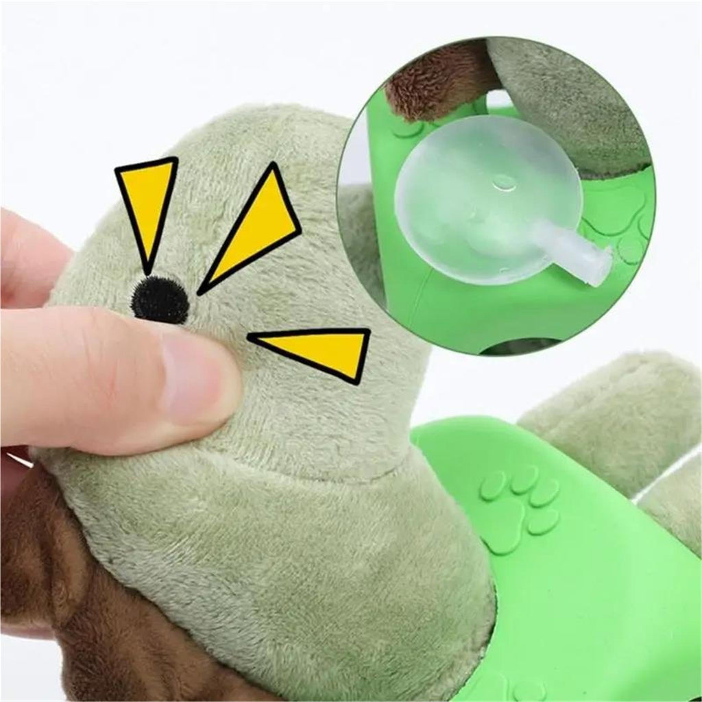 Plush Dinosaur Squeaky Dog Chew Toy
