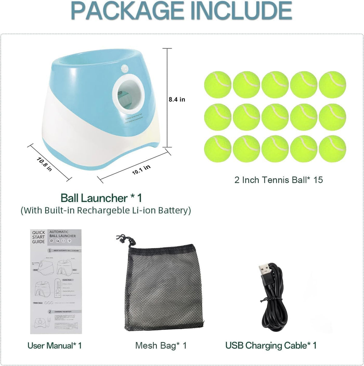 Automatic Dog Ball Launcher with Adjustable Distance