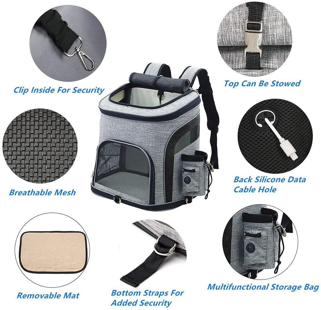 Ventilated Pet Carrier Backpack for Travel & Hiking