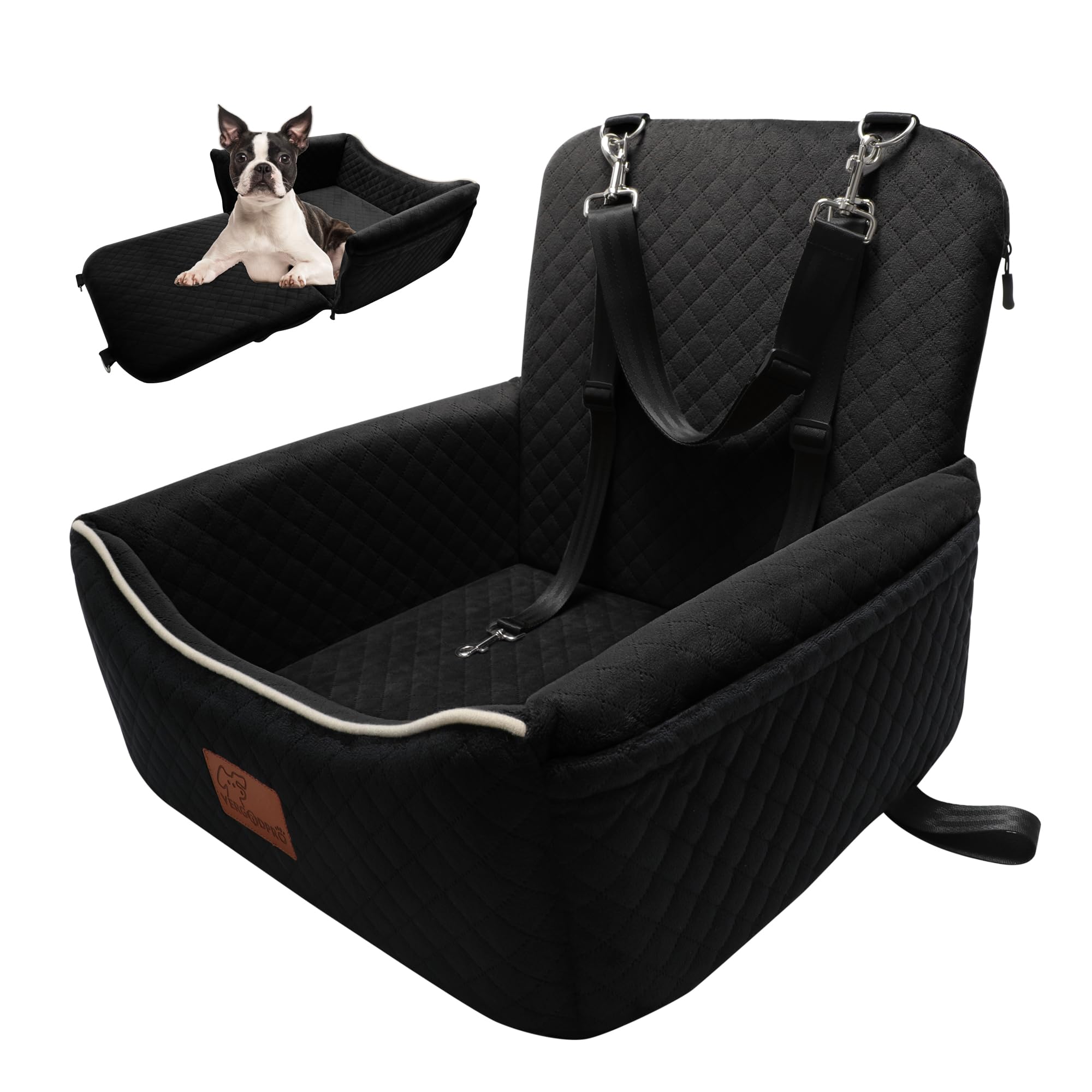 Dog Car Seat for Small Dogs&Dog Bed 2 in1