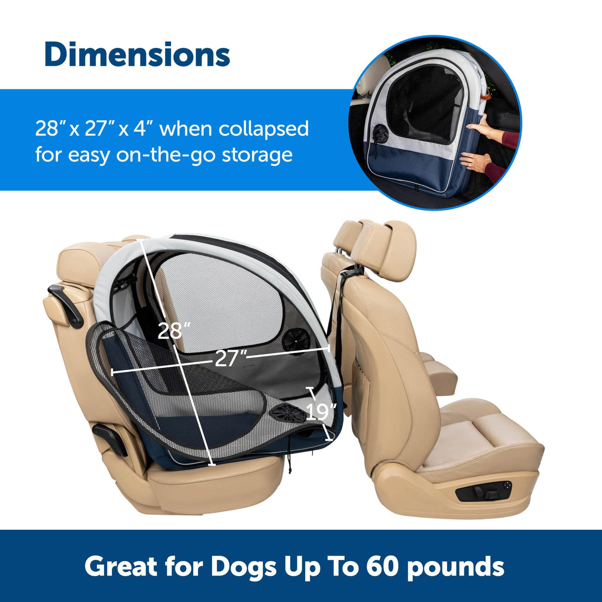 PetSafe Happy Ride Collapsible Travel Dog Crate