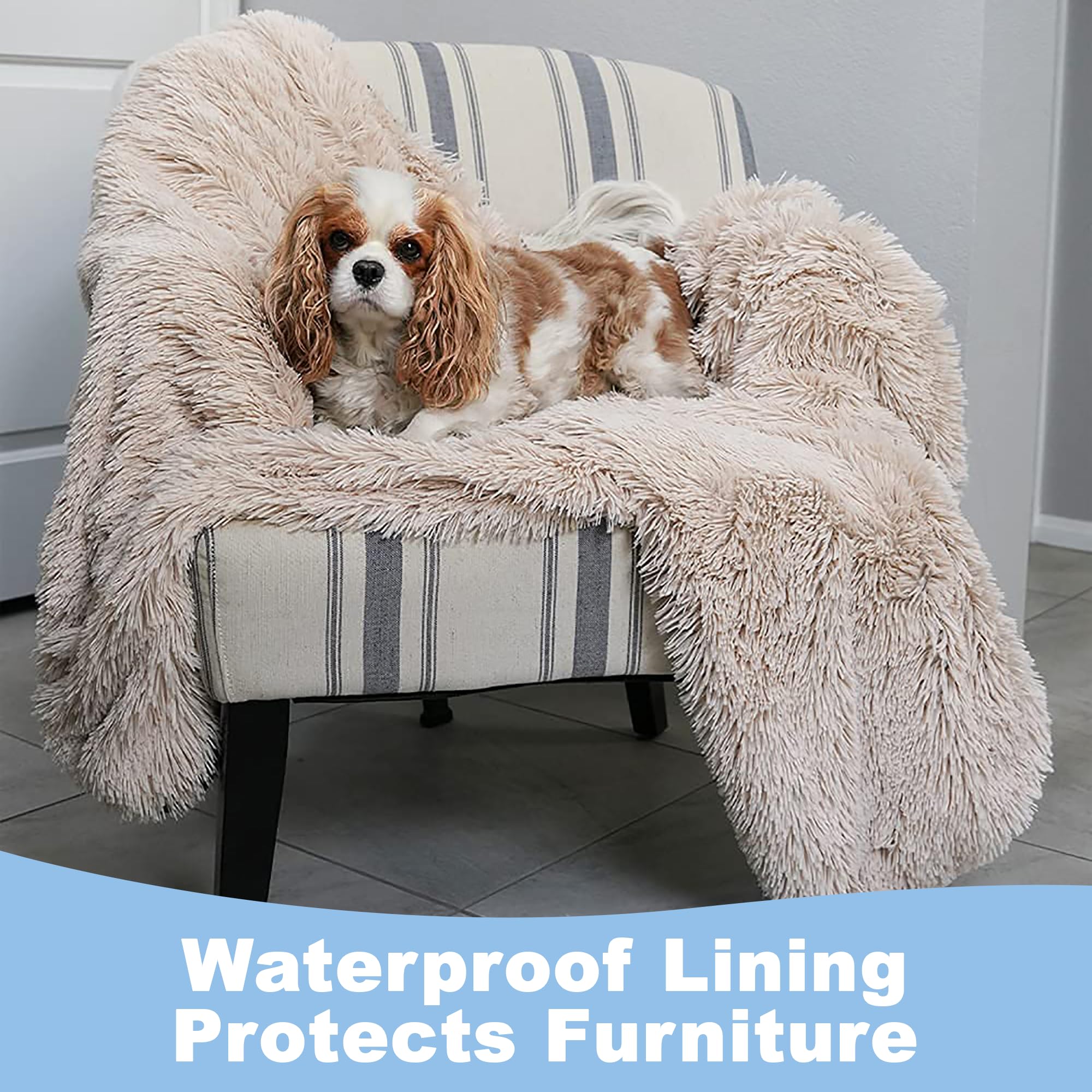 Waterproof Faux Fur Pet Throw Blanket